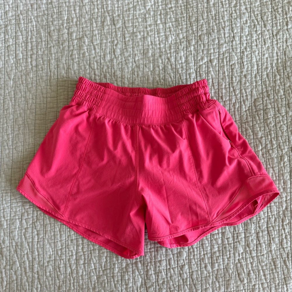 Lululemon Hottie Hot Running Short in Lipgloss Pink EUC Size 4